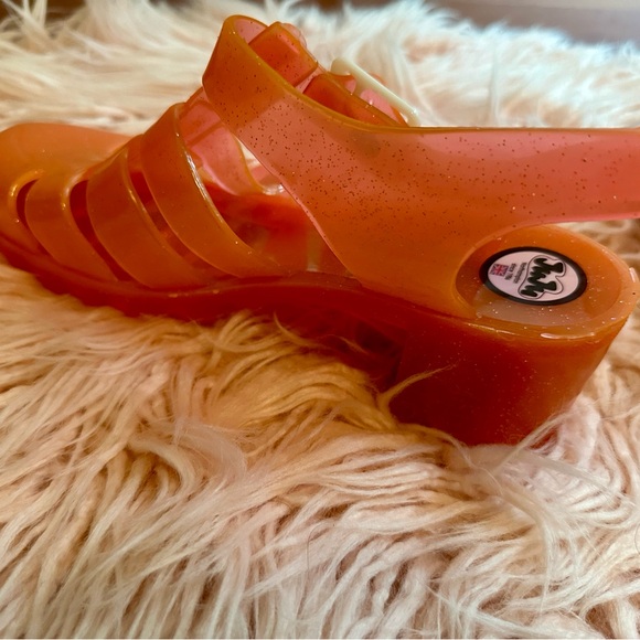 NWOT JuJu Platform Jelly Shoes Pink - Picture 3 of 12